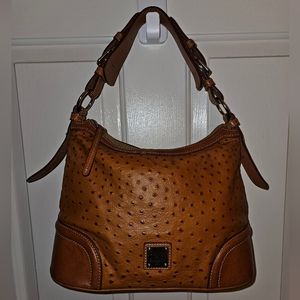 Dooney &Bourke Ostritch embossed Leather tote. Rare EUC